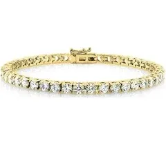 Cate & Chloe Kaylee 18k Gold Plated Tennis Bracelet with CZ Crystals Women's