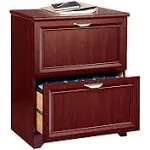 Realspace 422364 2-Drawer Lateral File Dark Cherry