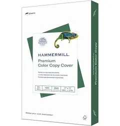 Hammermill 122556 Premium Color Copy Cover 60lb 100 Brightness 250 Sheets 17x11”