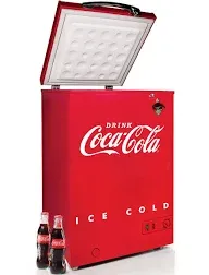 Coca-Cola 3.5 Cu. Ft. Refrigerator & Chest Freezer CKRFCF35CR