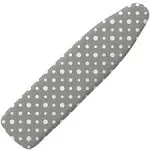 Gorilla Grip Scorch Resistant Ironing Board Cover, Silicone Coating, Hook and Loop Fastener Strap, Dots, Size: One size, Blue