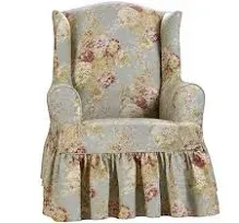 Ballad Bouquet Waverly Wing Chair Slipcover