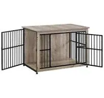 Feandrea Dog Crate Furniture Side End Table Modern Kennel for Dogs Indoor up