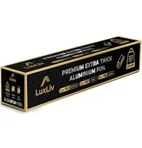 Lux Liv Extra Thick Heavy Duty 20 Micron Kitchen Catering Aluminum Foil