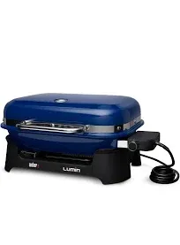 Weber Lumin Portable 1560 Watt Electric Grill - Deep Ocean Blue - 92300901