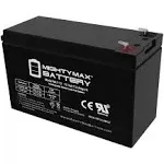 Mighty Max Battery Ml7-12 Rechargeable Lead Battery: 12V, 7 Ah, F1 Terminal