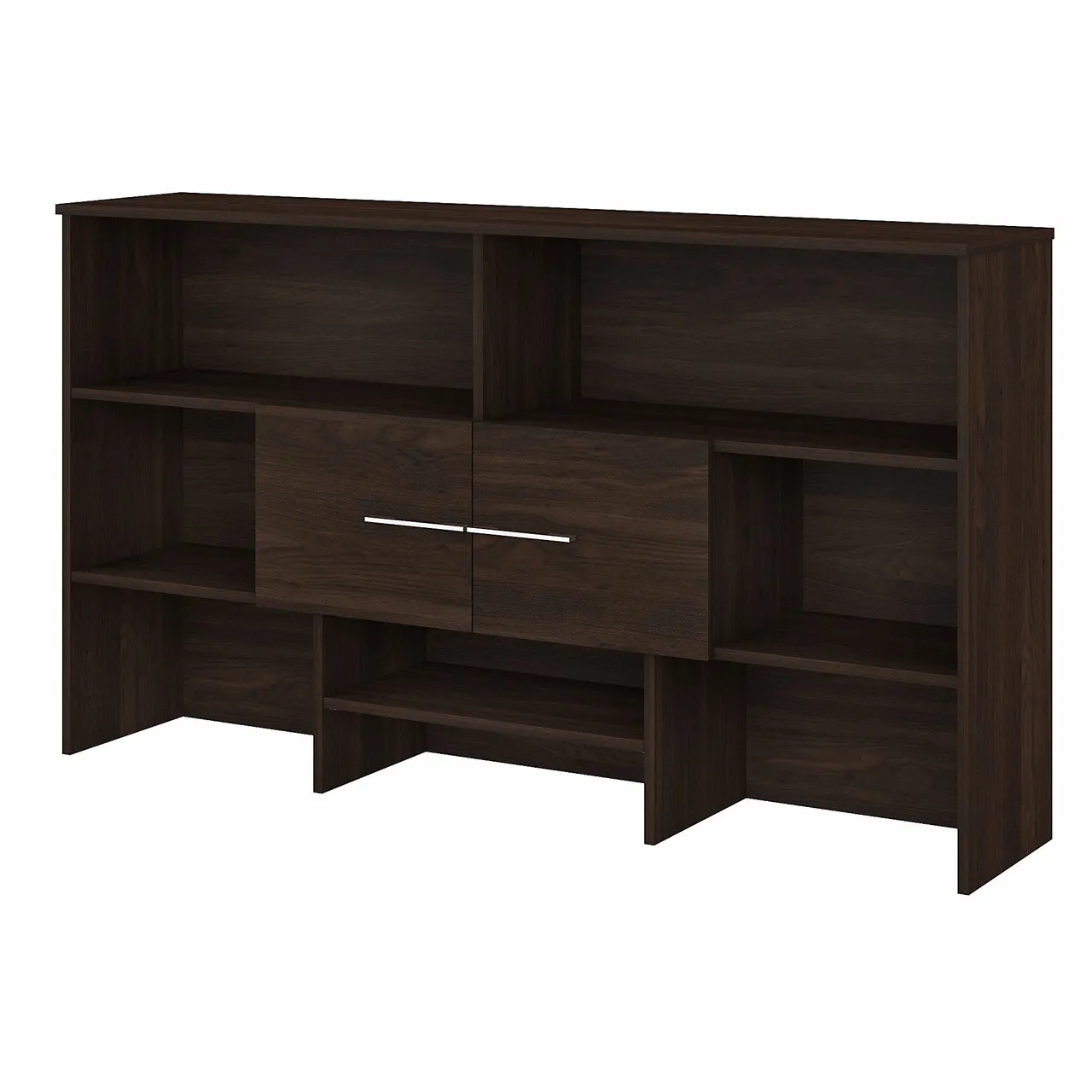 Bush Business Furniture Office 500 72W Desk Hutch in Black Walnut