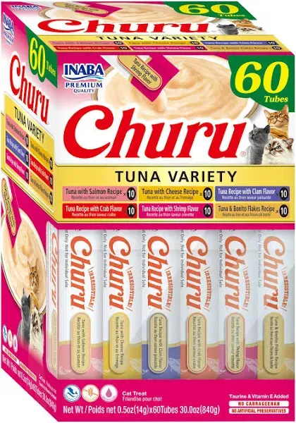 Inaba Churu Tuna Variety Pack: Delicious Lickable Cat Treats