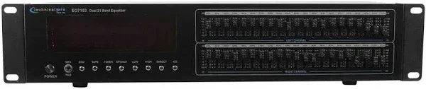 Technical Pro EQ7153 Dual 21 Band Professional Equalizer - Black