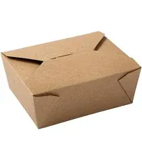 #8 Kraft Folded Takeout Box