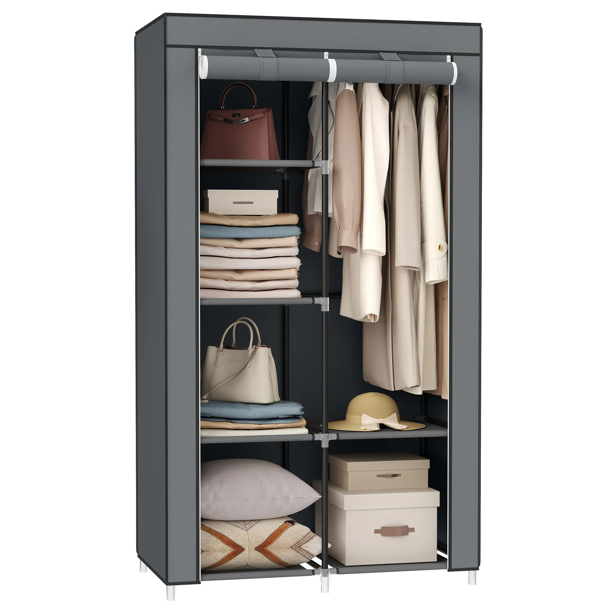 SONGMICS 34" Portable Clothes Closet Wardrobe