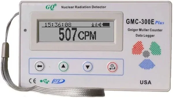 Gq GMC-300E-Plus Digital Geiger Counter Nulcear Radiation Detector Monitor Meter dosimeter Beta Gamma X ray Data logger Recorder