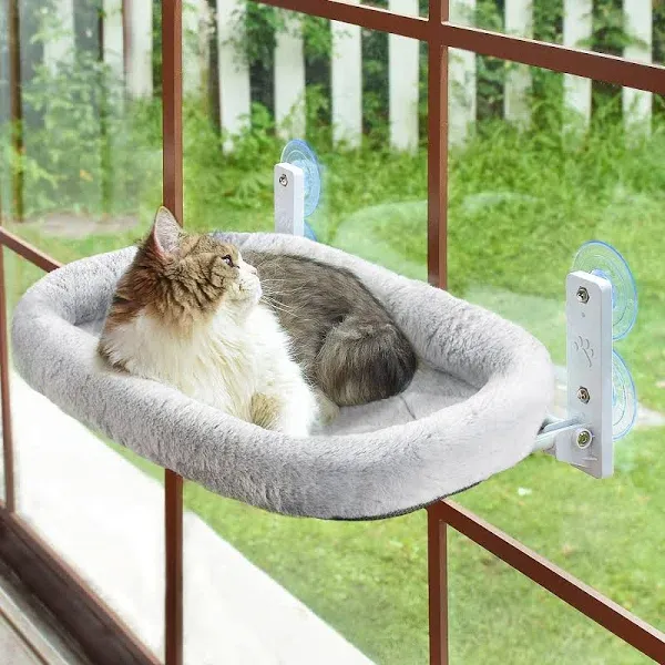 AMOSIJOY Cordless Cat Window Perch