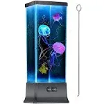 Electric Fantasy Jellyfish Lava Lamp with Color Changing Light Effects-Jelly Fish Tank Aquarium Night Mood Light for Decoration Gift for Kids Men Women