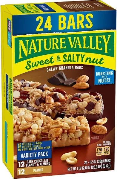 Nature Valley Granola Bars Sweet and Salty Nut Variety Pack 15 ct