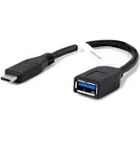 Plugable USB C to USB Adapter Cable with Driverless Technology, Enables Connection of USB Type C Laptop, Tablet, or Phone to a USB 3.0 Device (20 cm)