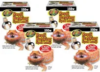 Zoo Med Reptile Basking Spot Lamps 150 Watts 4 Pack