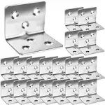 80Pcs Stainless Steel Angle Brackets,1.2â€<wbr/>\x9d x 1.2â€\x9d x 1.5â€\x9d Wide Small Corner