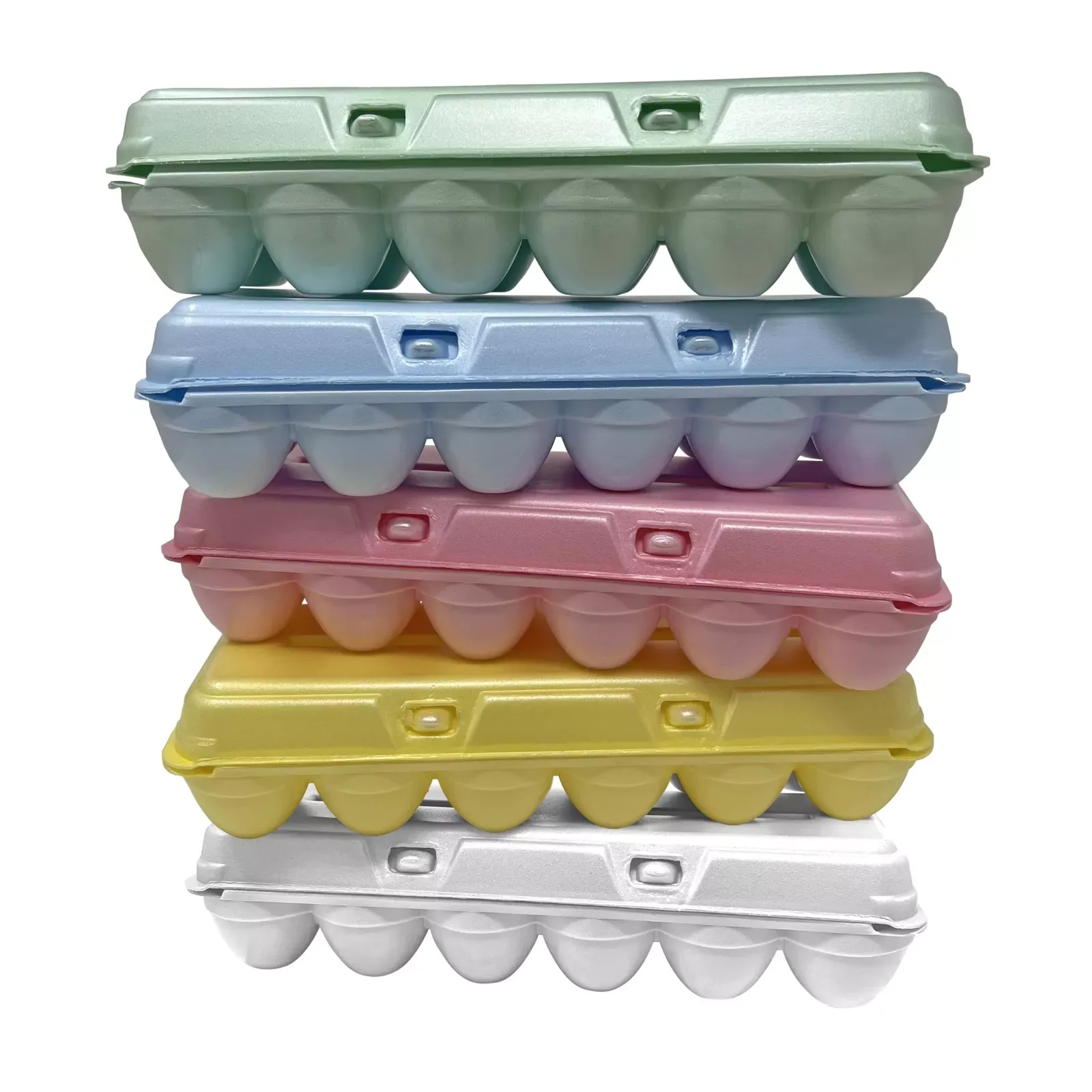 Cackle Hatchery Foam Egg Cartons for Chicken Eggs Holds 1 Dozen Eggs (Assorted, 50pk)