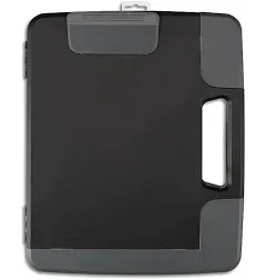 Plastic Storage Clipboard, Letter Size, Black (28541)