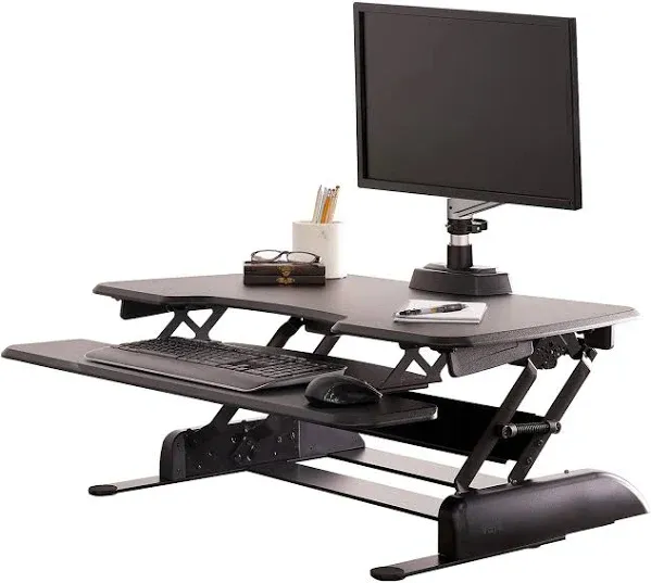 Vari - Varidesk Essential 36 - Two-Tier Standing Desk Converter for Monitor