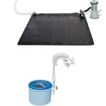 Intex Solar Mat Water Heater - Black Bundled with Wall-Mounted Automatic Skimmer | 177284