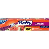 Hefty Slider 2.5 Gallon Jumbo Storage Bags