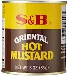 S&amp;B Oriental Hot Mustard Powder, 3-Ounce Can-BRAND NEW