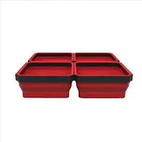 E-Z Red Expandable Silicone Parts Tray with Magnetic Base (EZTRAY-QRD)