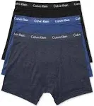 Calvin Klein Cotton Stretch Boxer Brief 3-Pack Black/Blue/Cobalt, M