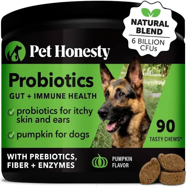 Pet Honesty Digestive Probiotics Pumpkin Chews