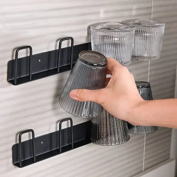 HQahnekme 2pcs Wall-Mounted Mug Holder