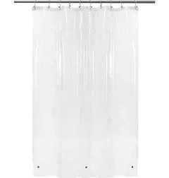 Shower Curtain Liner with 6 Weighted Magnets - Heavy Duty PEVA Plastic Shower Cu