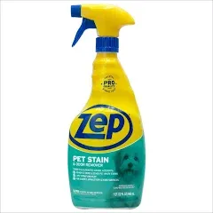 ZEP Pet Odor and Stain Removal Cleaner 32 Oz. - Eliminate Stubborn Pet Messes