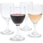 Stemmed Wine Glasses, Set of 4 for Housewarming Gift, Anniversary, Wedding (4.5