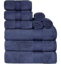 Superior Premium Turkish Cotton Assorted 9-Piece Towel Set