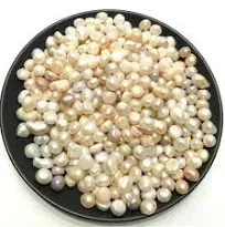 100g Natural Genuine Pearl Beads Crystal Raw Stone Macadam Gravel Tumbled for Decoration Healing