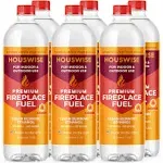 Houswise Bio Ethanol Fireplace Fuel - 6 x 1 Liter