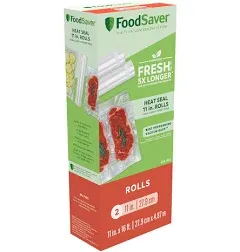 FoodSaver Bags (11”x16’)for Extra Large Items Rolls for Custom Fit Airtight Fit