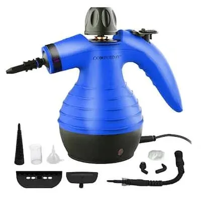 Comforday Multi-Purpose Handheld Pressurized Steam Cleaner with 9-Piece Accessories