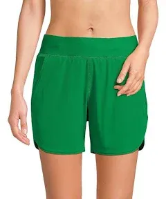 Lands' End Women's 5" Quick Dry Swim Shorts with Panty