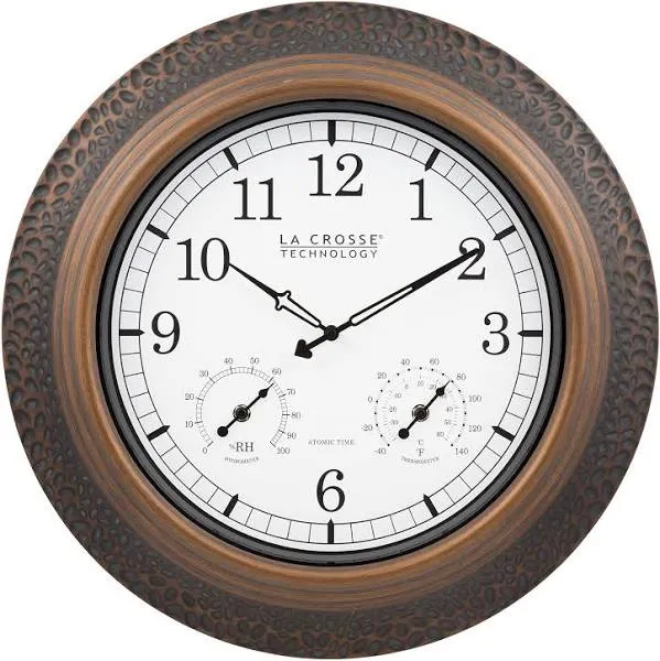 Atomic Metal Wall Clock 433-3256A