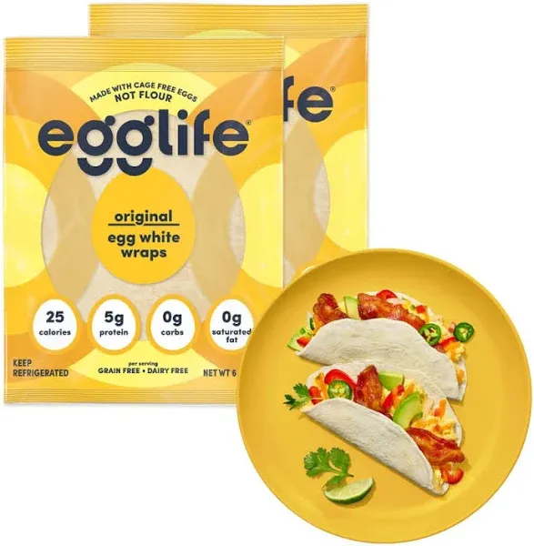 Egglife Original Egg White Wraps (6 oz, 6 ct)