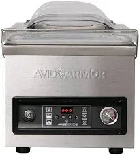 Avid Armor Chamber Vacuum Sealer Gs41 Guide Series 10" Seal Bar Powered by Rotary Oil Pump, for Liquid-Rich Wet Foods, Cooking Sous Vide, Infusions/Pi