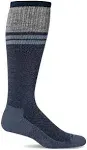 Sockwell Men's Sportster | Moderate Graduated Compression Socks Denim / L/XL