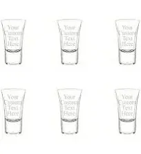 Personalized Set of 6 Shot Glasses