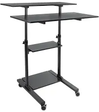 Mount-It! Height Adjustable Rolling Stand up Desk