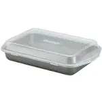 Circulon Total Nonstick Baking Pan With Lid / Cake Rectangle - 9 Inch x 13 Gray