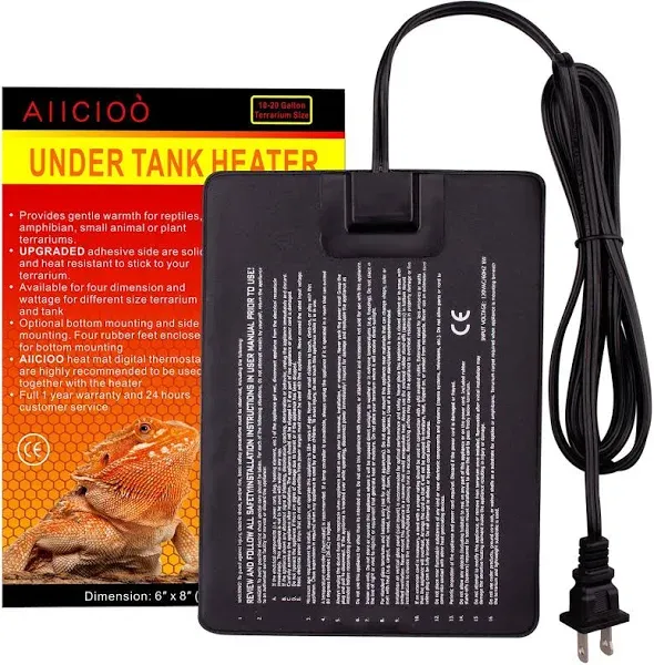 Reptile Heating Pad - Hermit Crab Heater Heat Mat for Reptiles Snake Lizard Terr