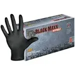 Dash Black Maxx Nitrile Disposable Exam Gloves - Black - 5 Mil - Box of 100 (2XL)